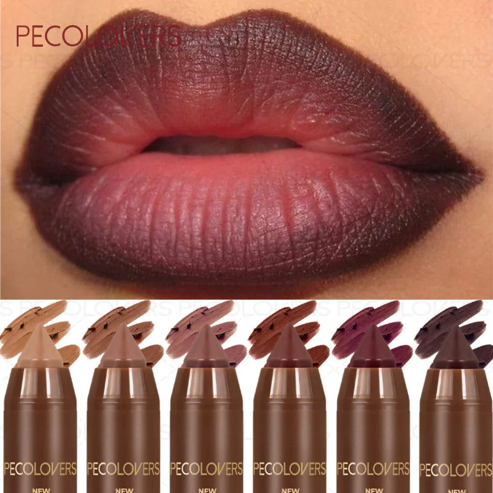 1PC Matte Finish Lip Liner, Precise Tip, Lip Contour, High Quality Lipstick, Suitable for Autumn and Winter Zpaxo
