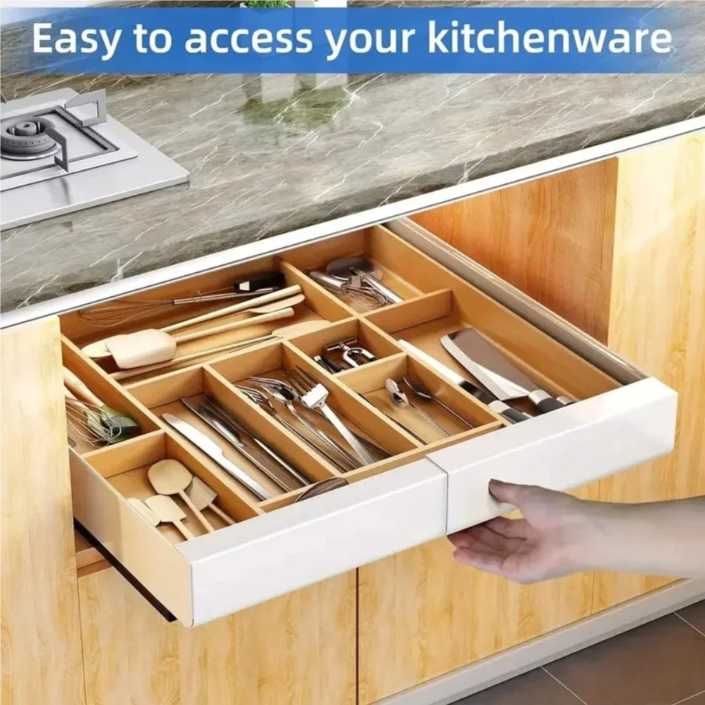 Scalable Pull-Out Kitchen Storage Rack with Slide Rails Drawer Type Storage Tray Seasoning Shelf Storage Rack Cabinets Organizer Zpaxo