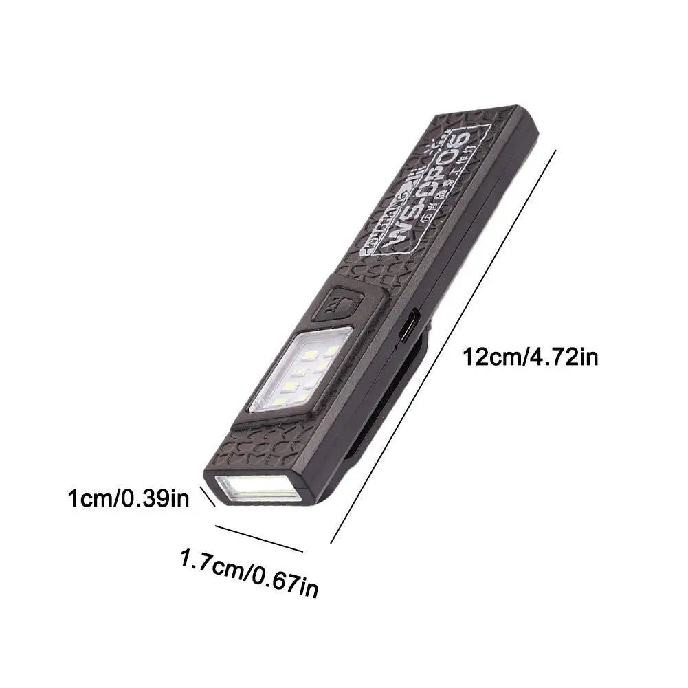 Mini Rechargeable LED Flashlight – Magnetic & Waterproof LED Pocket Flashlight Zpaxo