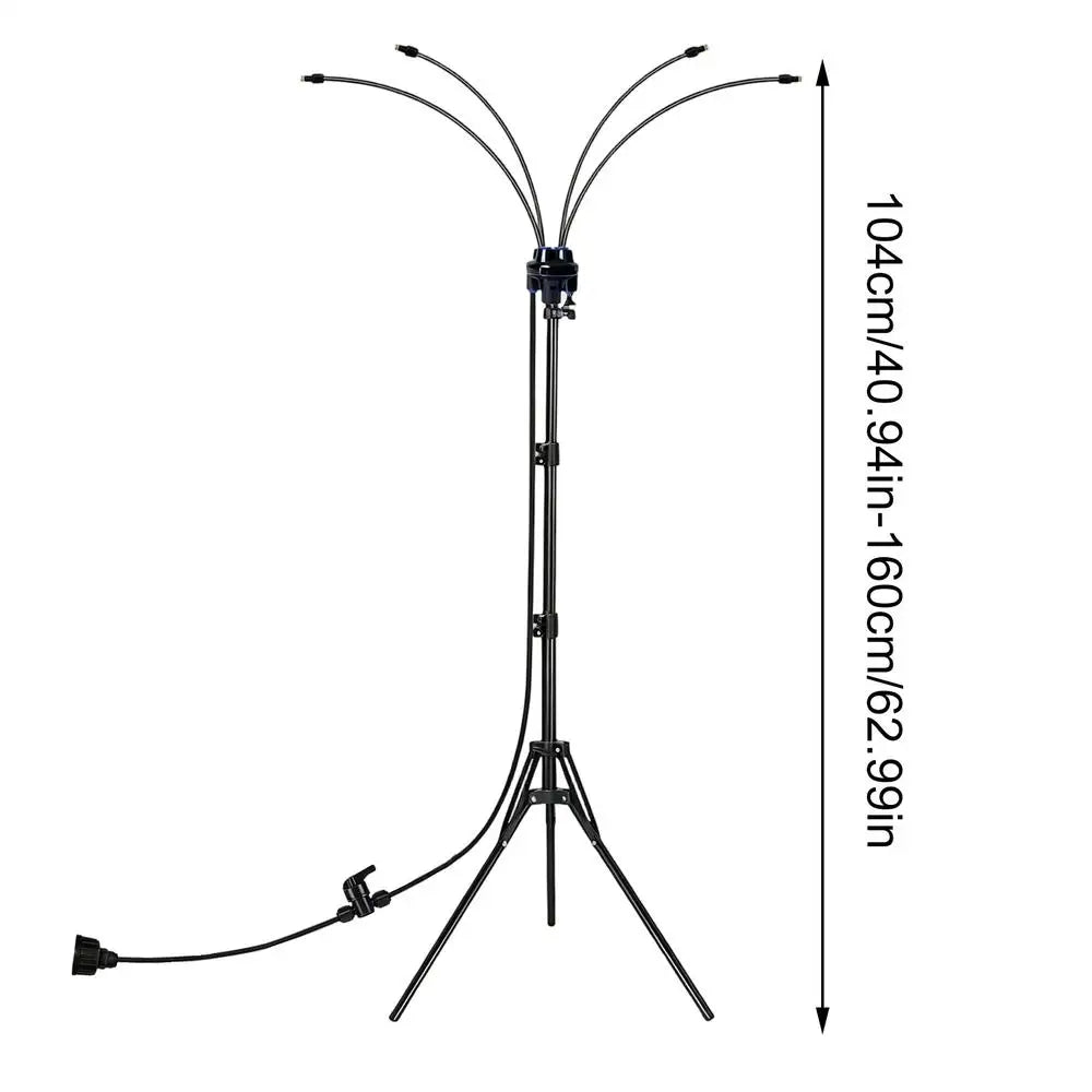 Misters For Outside Adjustable Portable Misting System Patio Misting System For Backyard Yard Garden Park Summer Spring Play Zpaxo WHITE China Mainland