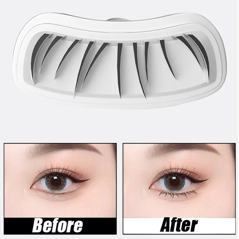 Waterproof Lower Eyelash Stamp Set Quick Dry Portable 0.01mm Tip Eye Liner Lower Lash Stamp with Ink False Eyelashes Accessories Zpaxo