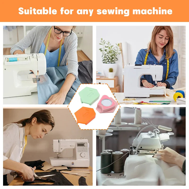 Sewing Magnetic Seam Guide Polygonal Anti-curling Positioner Home