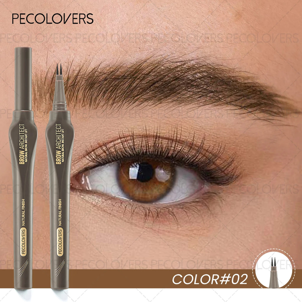 Two-pronged Eyebrow Pencil Beginners Sweatproof Easy Use Long-lasting Zpaxo 02