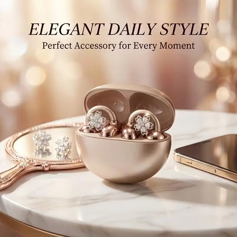 Rhinestone Earbud Decoration Clips – DIY Zircon Charms (1 Pair)