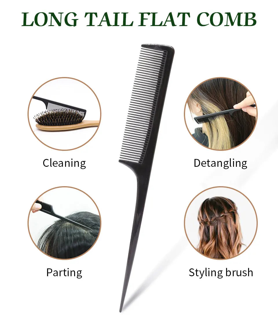 BOOMSLIFE Custom Wood Hair Brush Women Airbag Detangling Head Scalp Massage Brush Wood Comb For Hair Care Brosse Cheveux Femme Zpaxo