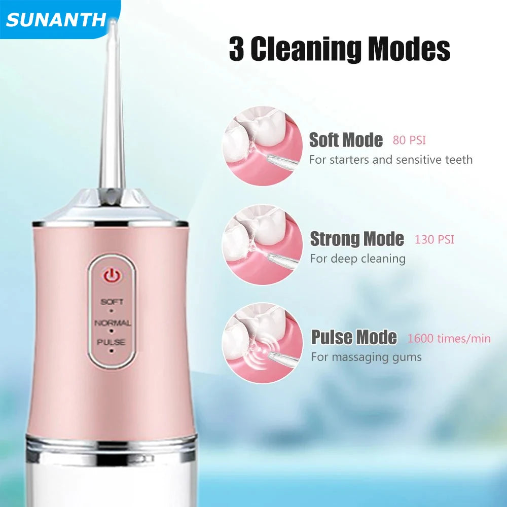 Portable Dental Water Flosser – USB Rechargeable Oral Irrigator Oral Irrigator Zpaxo