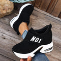 Women Ankle Boots Slip on Casual Vulcanized Shoes Women New 2025 Fashion Outdoor Boots Anti-slip Platform Wedge Sneakers Women Zpaxo black 39