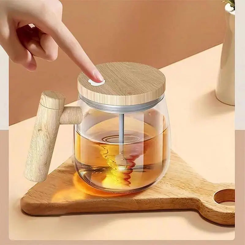 Automatic Self Stirring Mug Glass Coffee Milk Mixing Cup Creative Breakfast Cups Blender Smart Mixer Thermal Cups Rotating Zpaxo