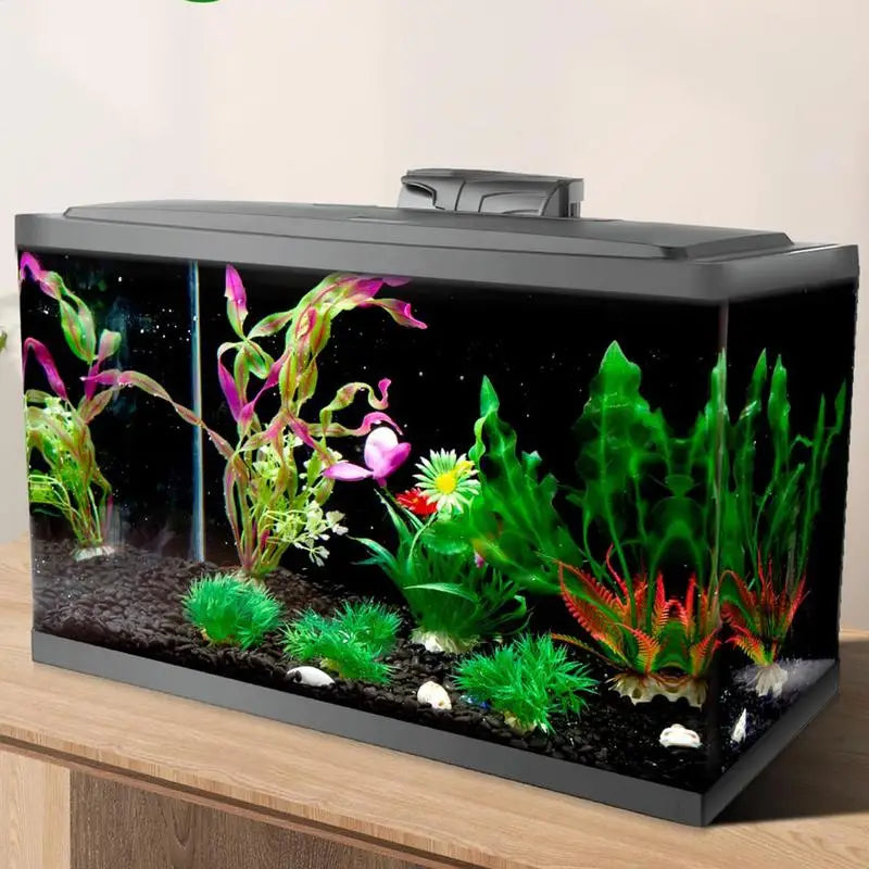 Fish Tank Background Static Cling Black Aquarium Backdrop Sticker