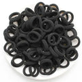 200-Pack Colorful Nylon Elastic Hair Bands & Ponytail Ties