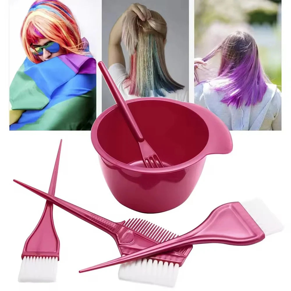 Premium Salon Hair Dye Coloring Brush Bowl DIY Dyeing Bleach Barber Zpaxo