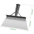 25/27/30cm Garden Shovel Heavy Duty Steel Multifunction Cleaning Spade Flat Shovel Sharp Planting Farm Weeding Tools with Gloves Zpaxo 25cm long