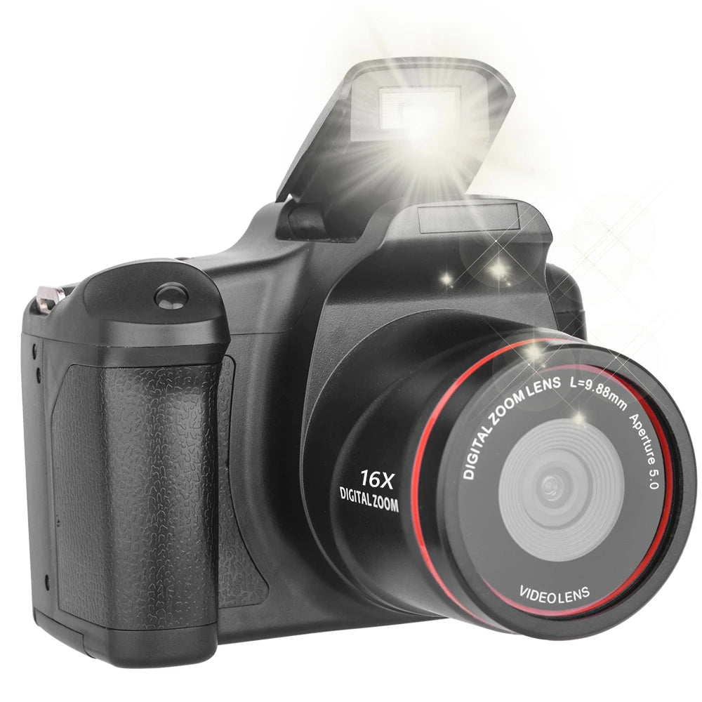 1080P 16MP Camcorder 16X Zoom Vlogging Camera LCD Screen Video