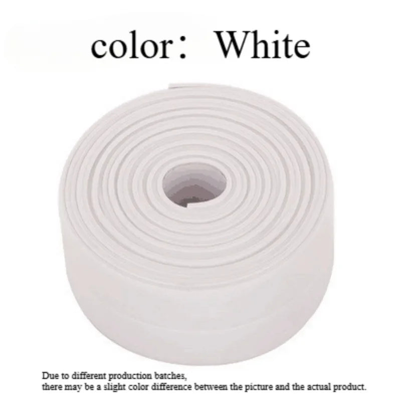 1 Roll of Waterproof White PVC Self-Adhesive Tape - Perfect for Bathroom, Sink & Kitchen - Super Strong Stickiness! Zpaxo WHITE 2m 3.8cm