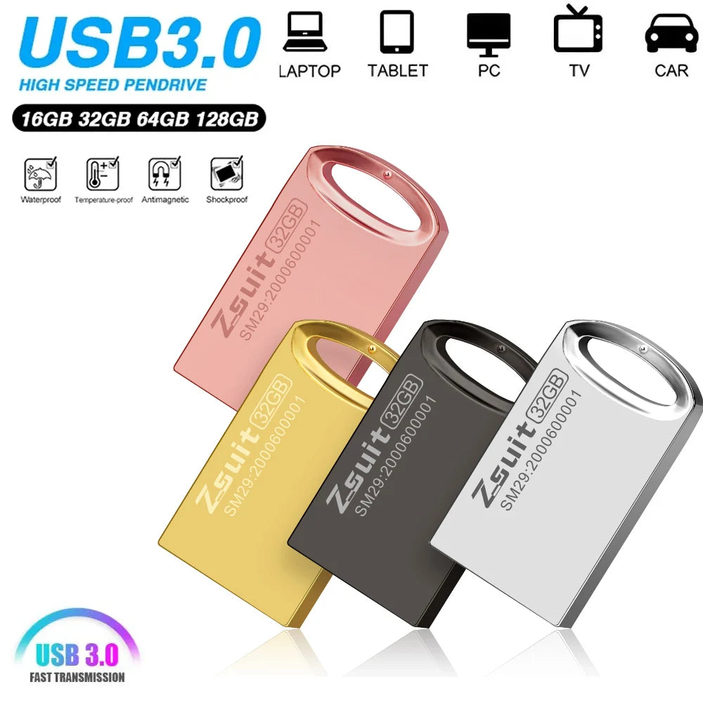 Zsuit Usb Flash Drive Memory Stick 8GB 32GB 64GB 128GB Pen Drive For Laptop Usb 3 0 Stick Free Delivery Gift Custom Logo Zpaxo