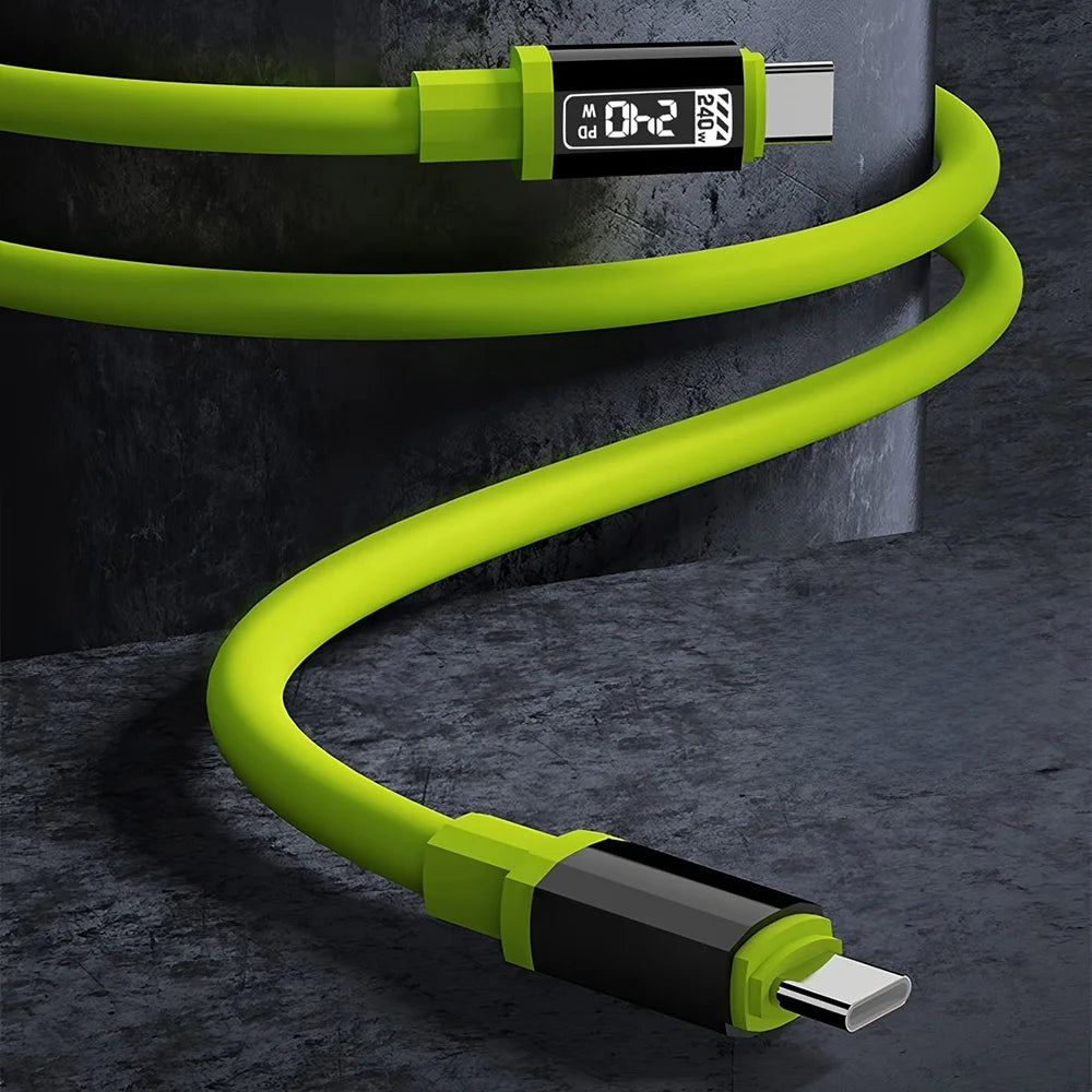 240W USB-C to USB-C PD Fast Charging Cable | Universal USB-C Charging Cable Zpaxo
