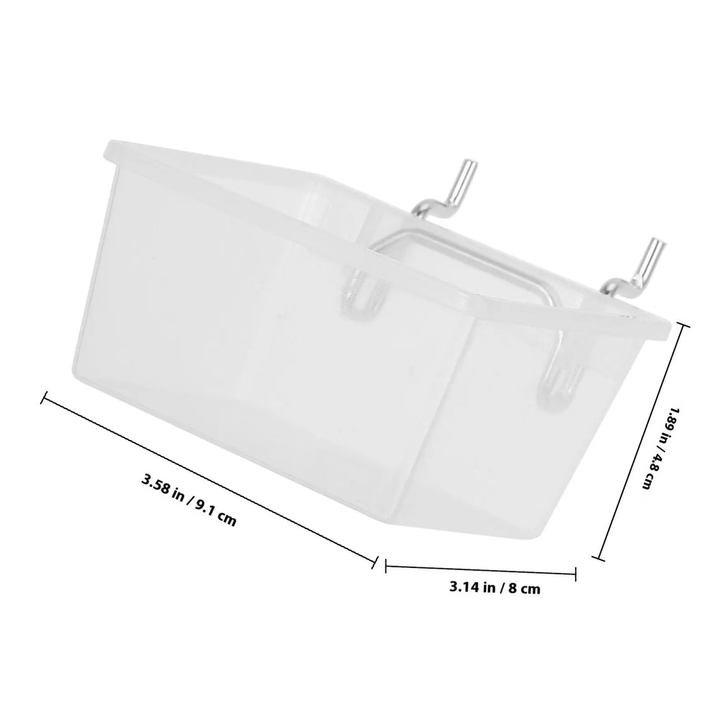 Heavy Duty Pegboard Bins Transparent Easy Install Tool Organization