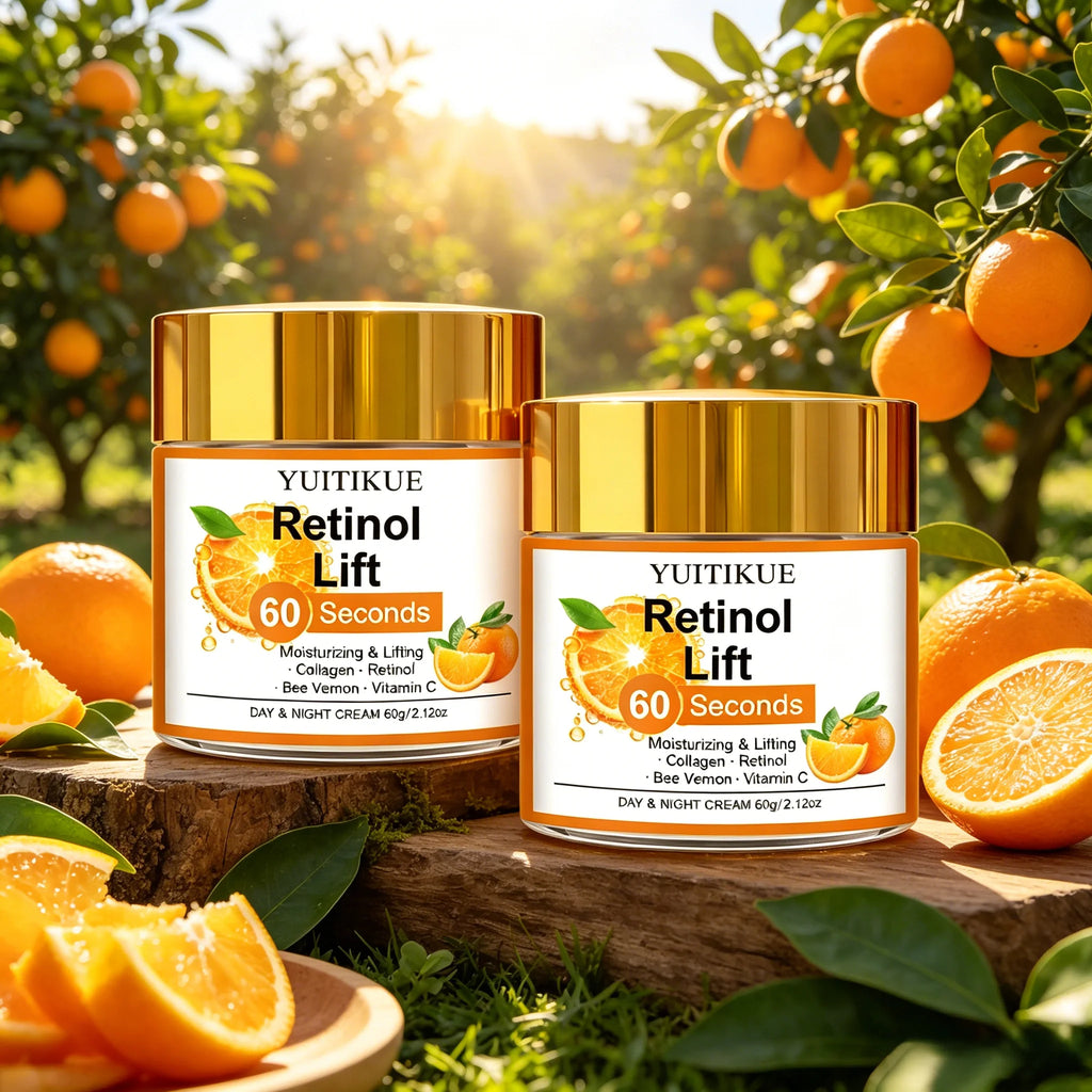 YUITIKUE Retinol Lift Cream – Anti-Aging Hydrating Face Moisturizer Retinol Face Cream Zpaxo 2pc