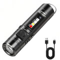 Mini Keychain LED Flashlight – USB-C, IP66, 400LM Torch