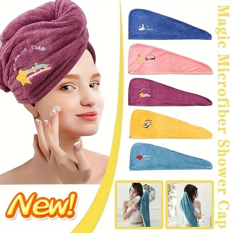 Super Absorbent Microfiber Hair Towel Wrap Bonnet for Women Hair Towel Wrap Zpaxo