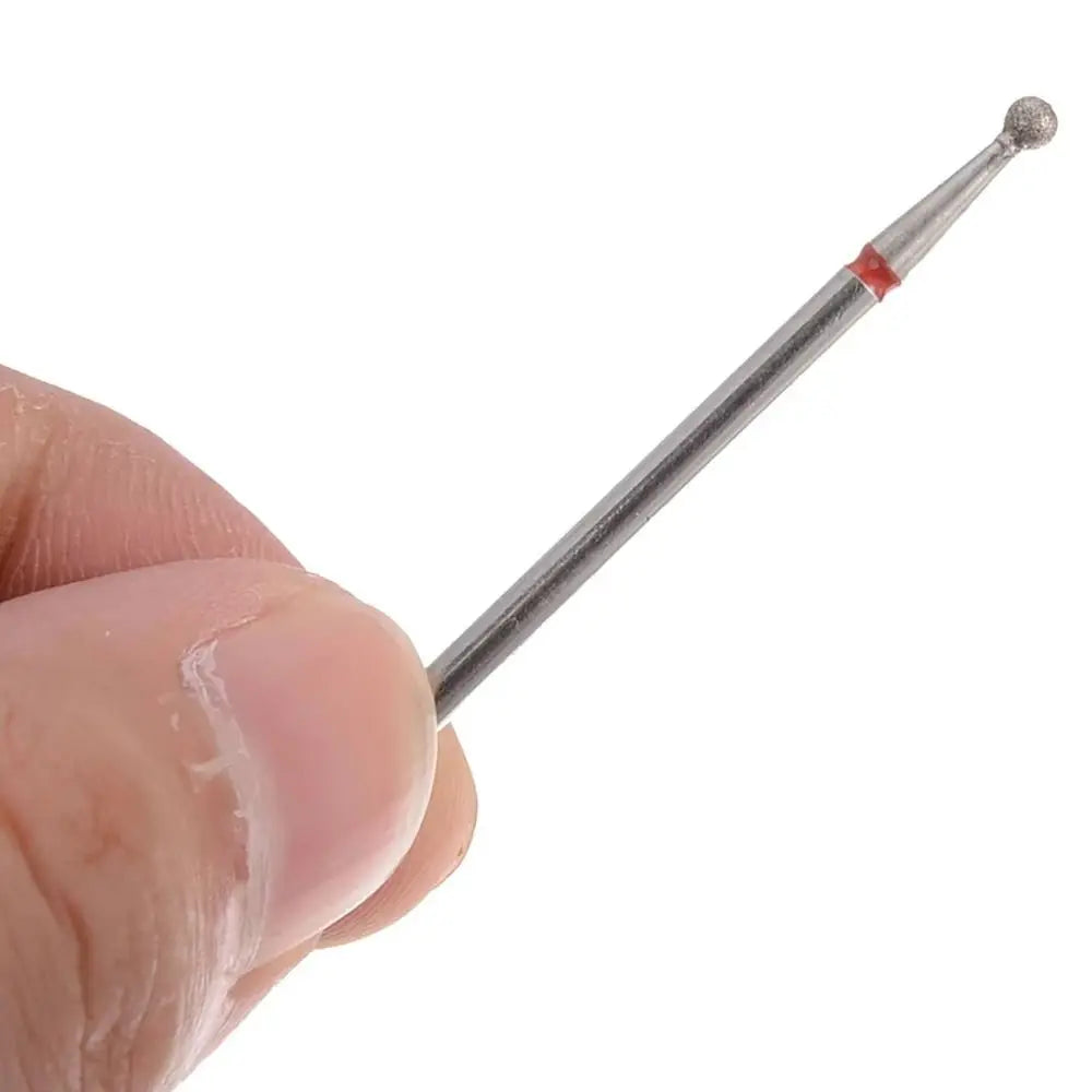 Durable Diamond Nail Drill Bits Cuticle Removal Cone Shape Buffing Zpaxo
