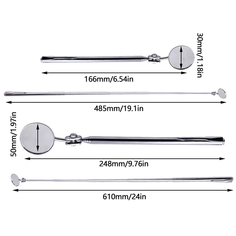 Telescopic Inspection Mirror – 30mm & 50mm | Automotive Tool