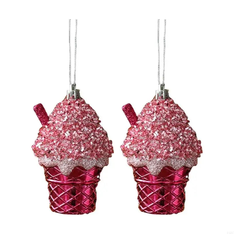Christmas Bear Cake Hangers ABS Materials Shatterproof Holiday
