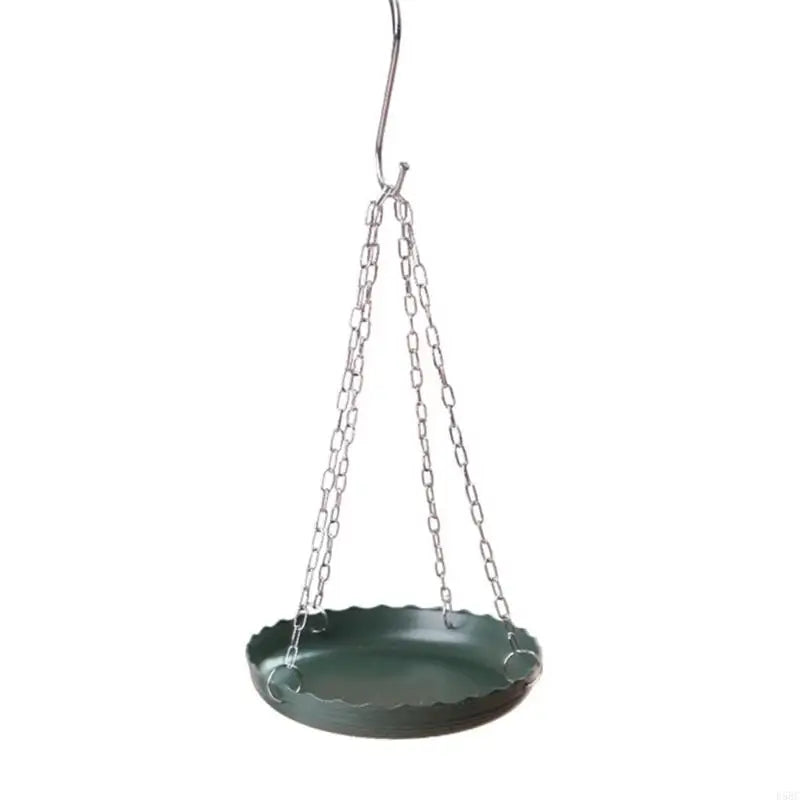 Garden Decoration Bird Bath Feeder With Chain Design For Outdoor Bird Watching Zpaxo 1 CN