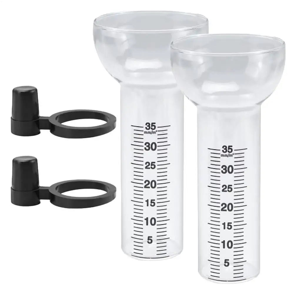 Rain Gauge Glass Replacement Tube Clear Accurate Measuring Tool