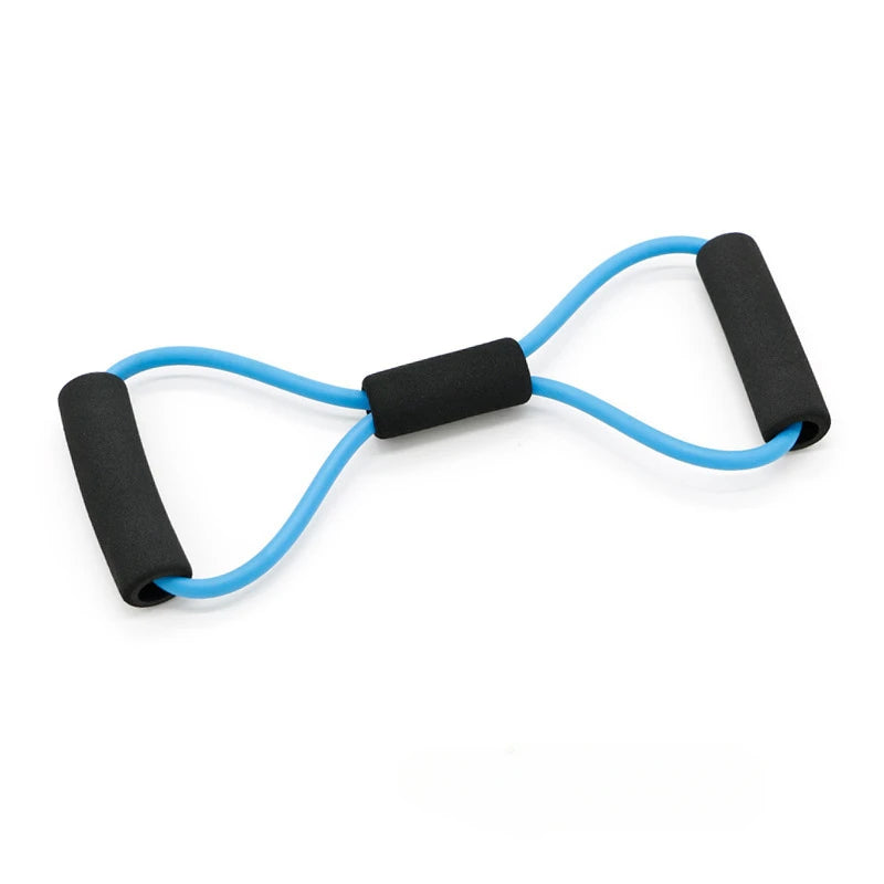 8-shaped Stretcher Elastic Band Yoga 8-shaped Stretcher Open Chest Shoulder Back Household Multi-functional Elastic Tension Rope Zpaxo blue