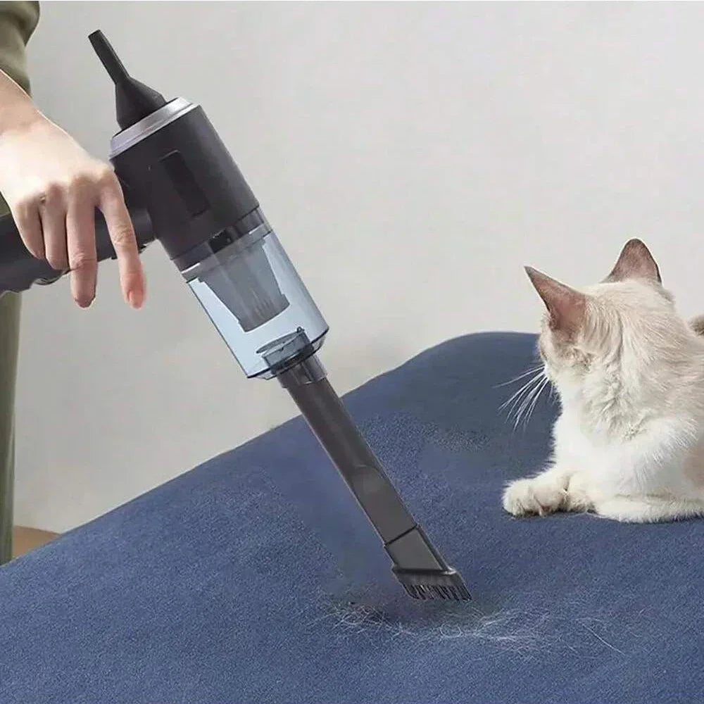 1PC Wireless Vacuum Cleaner 120W High Power Black Dual Use for Home And Car Powerful Portable Handheld Vacuum Zpaxo