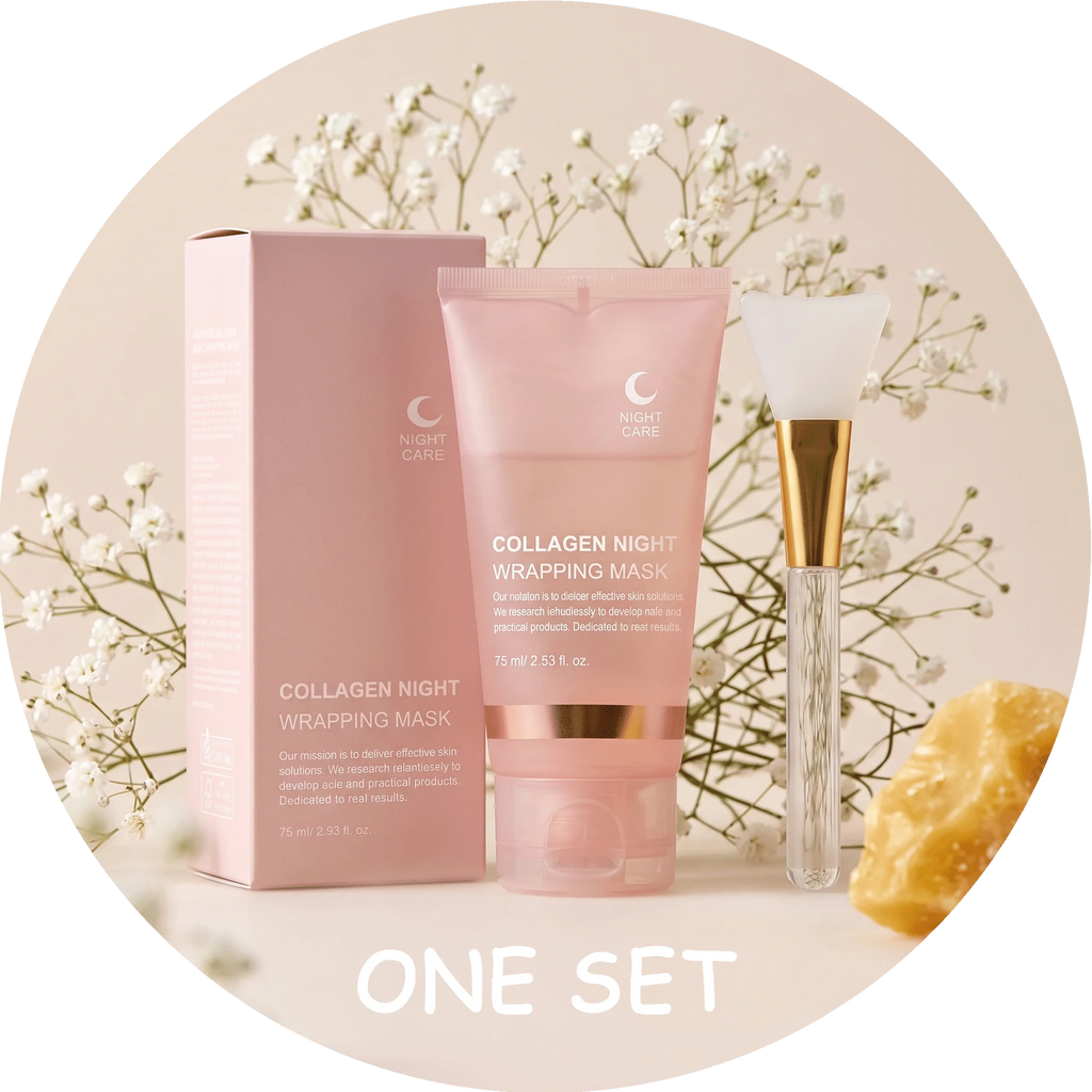 Collagen Peel-Off Facial Mask – Hydrating Night Skincare Set Peel-Off Face Mask Zpaxo Facial Mask Set x 4PCS