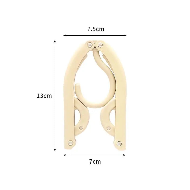 Folding Clothes Hanger Anti Slip Clips Space Saving Design Perfect