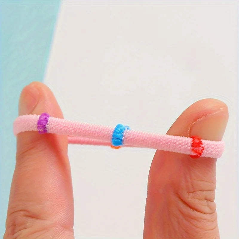 50 100 200 Assorted Elastic Hair Tie Durable Ponytail Holders Women