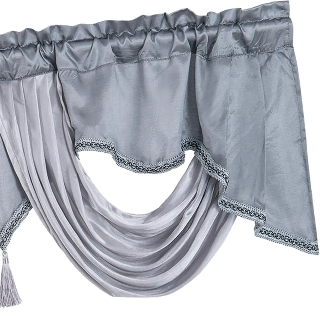 Boho Rod Pocket Valance – Short Blackout Window Curtain Window Valance Curtain Zpaxo