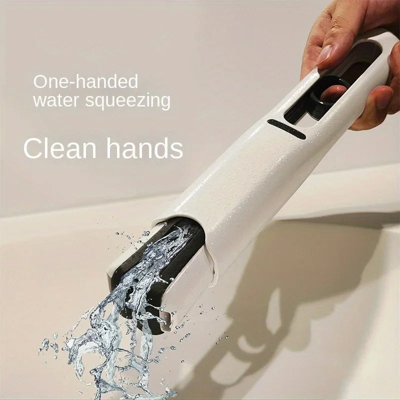 Handheld Mop Multifunctional Small Desktop Mop Handheld Hands-free Washing Sponge Kitchen Hands Free Sponge Absorbs Water Mop Zpaxo