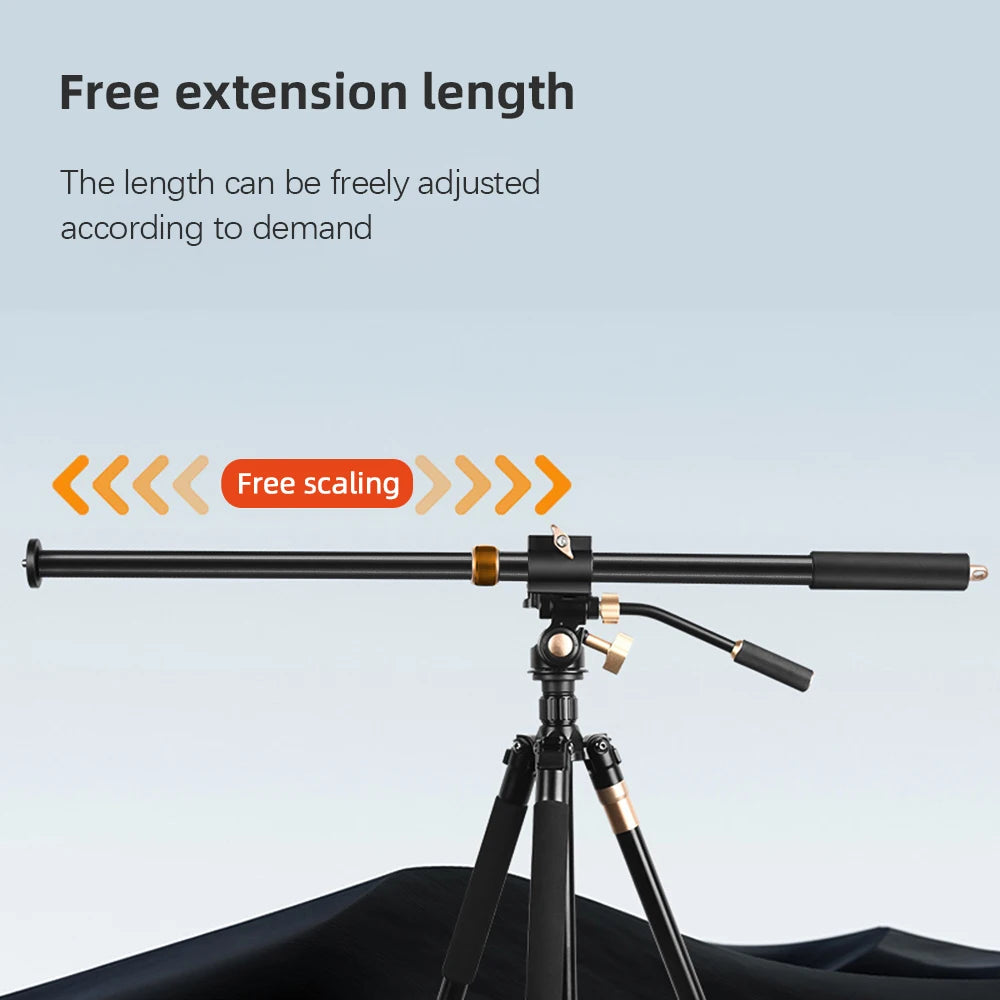 Tripod Extension Rod Boom Arm Quick Release Plate 22lbs Load Capacity