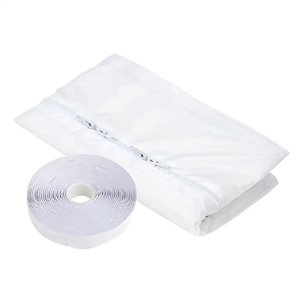 300cm Universal Window Seals for Portable Air Conditioner Window Sealing Plate Flexible Cloth With Zip and Adhesive Fastener