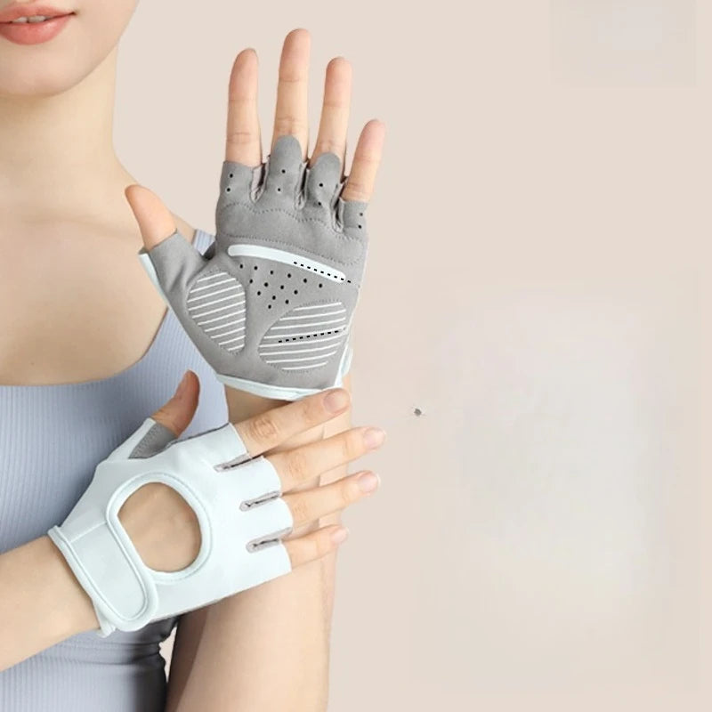 Half finger sports gloves fitness cycling summer thin breathable non slip gloves iron rolling fitness professional anti cocoon Zpaxo