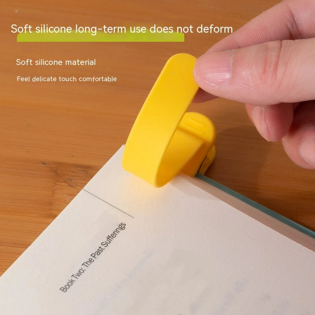 Colorful Silicone Page-Turning Bookmarks – 1/3 Pack