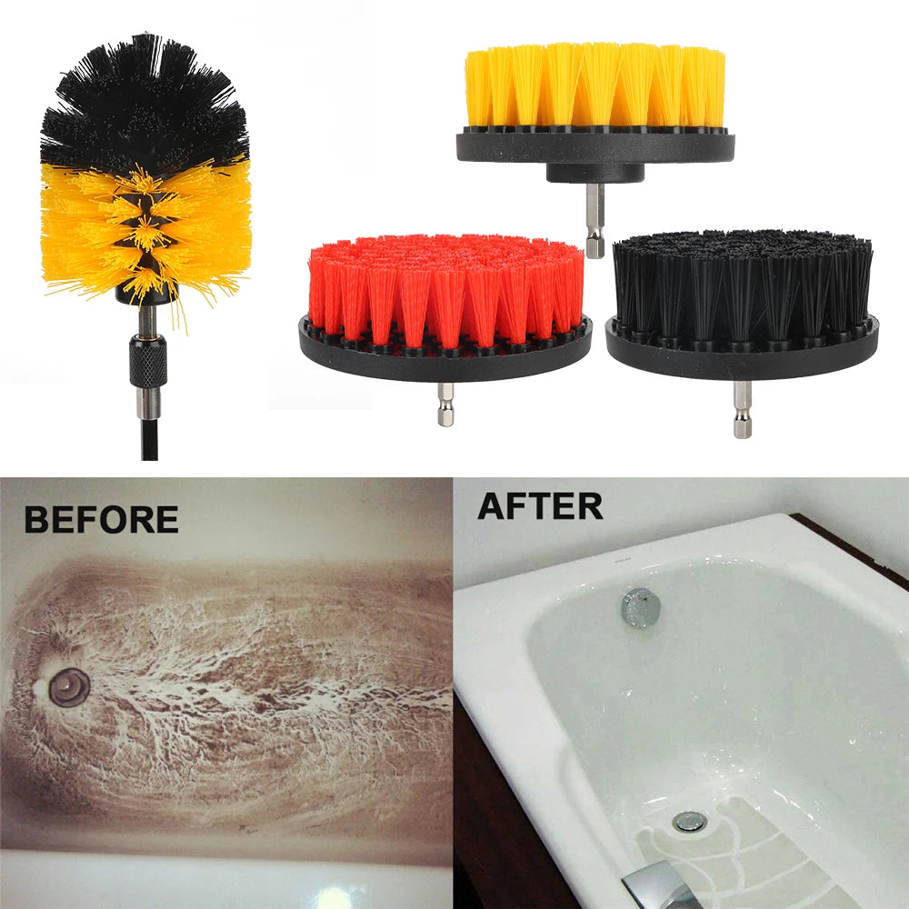 Car Kitchen Bathroom Power Scrubber Electric Drill Brushes