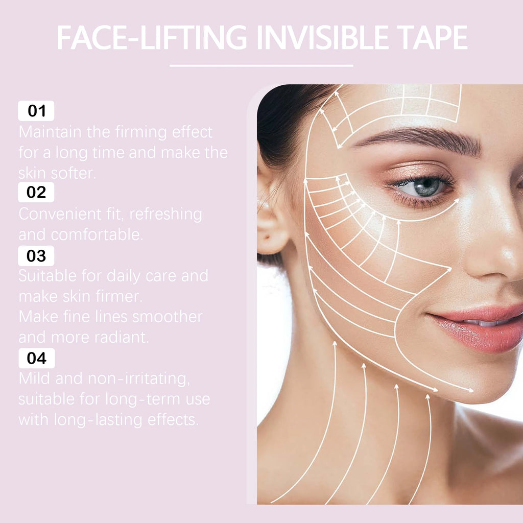 Invisible Face Lift Tape – V-Shape Chin & Neck Patches (40pc) Face Lift Tape Zpaxo