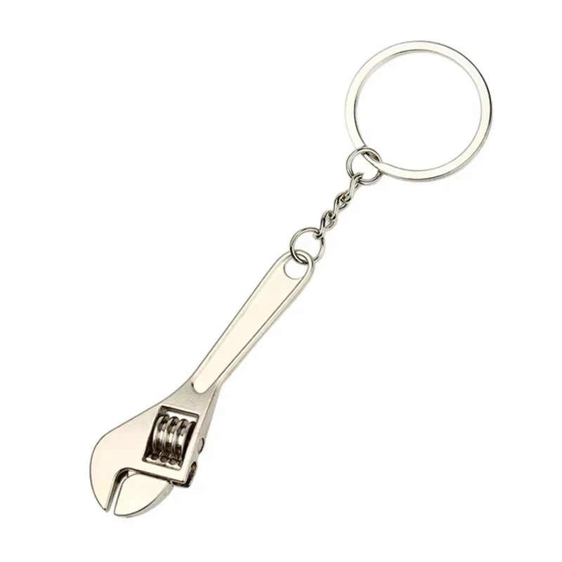 Metal Adjustable Wrench Keychain – Mini Tool Pendant Gift Novelty Keychain Zpaxo