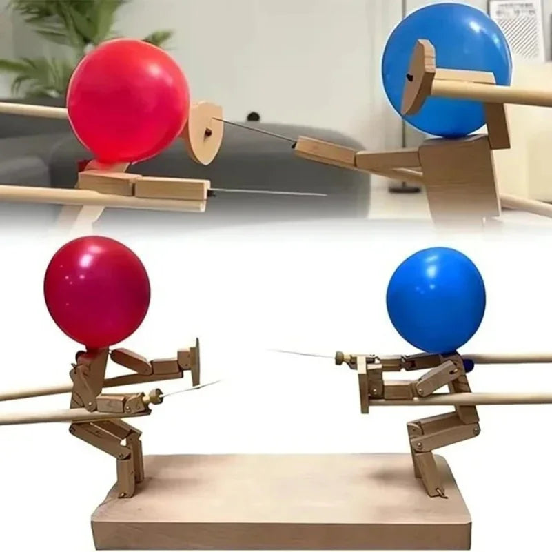 Double Battle Poke Balloon Toy Head Parent-child Interactive Toy Handmade Zpaxo