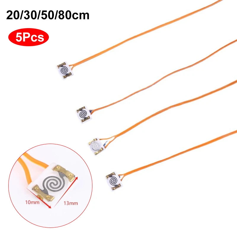 5Pcs 3.7V-7.4V-12V Safety Balloon Copper Wire Ignite Cable Wire For Balloon Decorations Wedding Party Equipment 20/30/50/80cm Zpaxo
