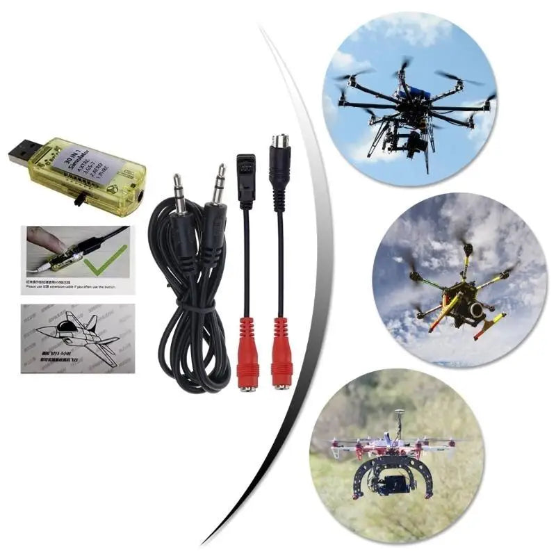 652F Advanced 1 Remote Control Aircrafts USB Flight Simulation Tool Zpaxo