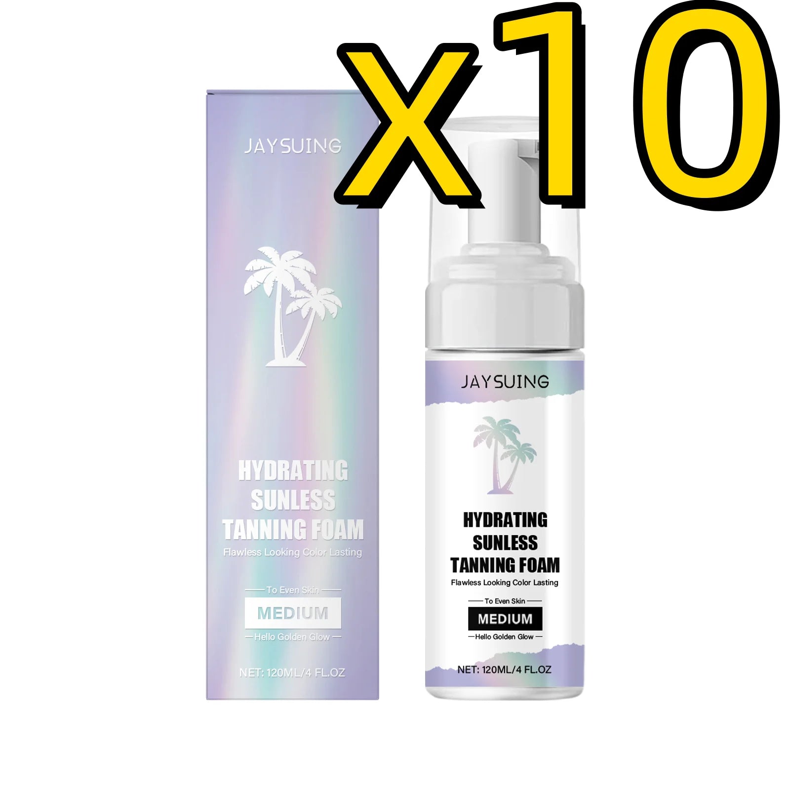 Jaysuing Self Tanning Mousse – Sunless Bronze Tan 120ml Self Tanning Mousse Zpaxo 120ml Boxed X 10PCS
