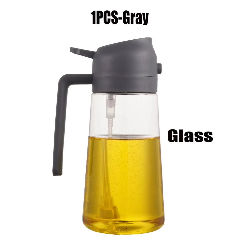 2in1 Glass Oil Sprayer Spray Bottle Tank BBQ Kitchen Baking Picnic
