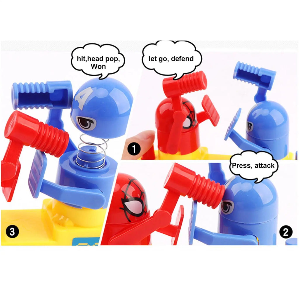 Table Boxing Game Mini Robot Fighting Toys Battle Robot Old Games Portable Kid Board Games Punching Birthday Gift Birthday Gift Zpaxo