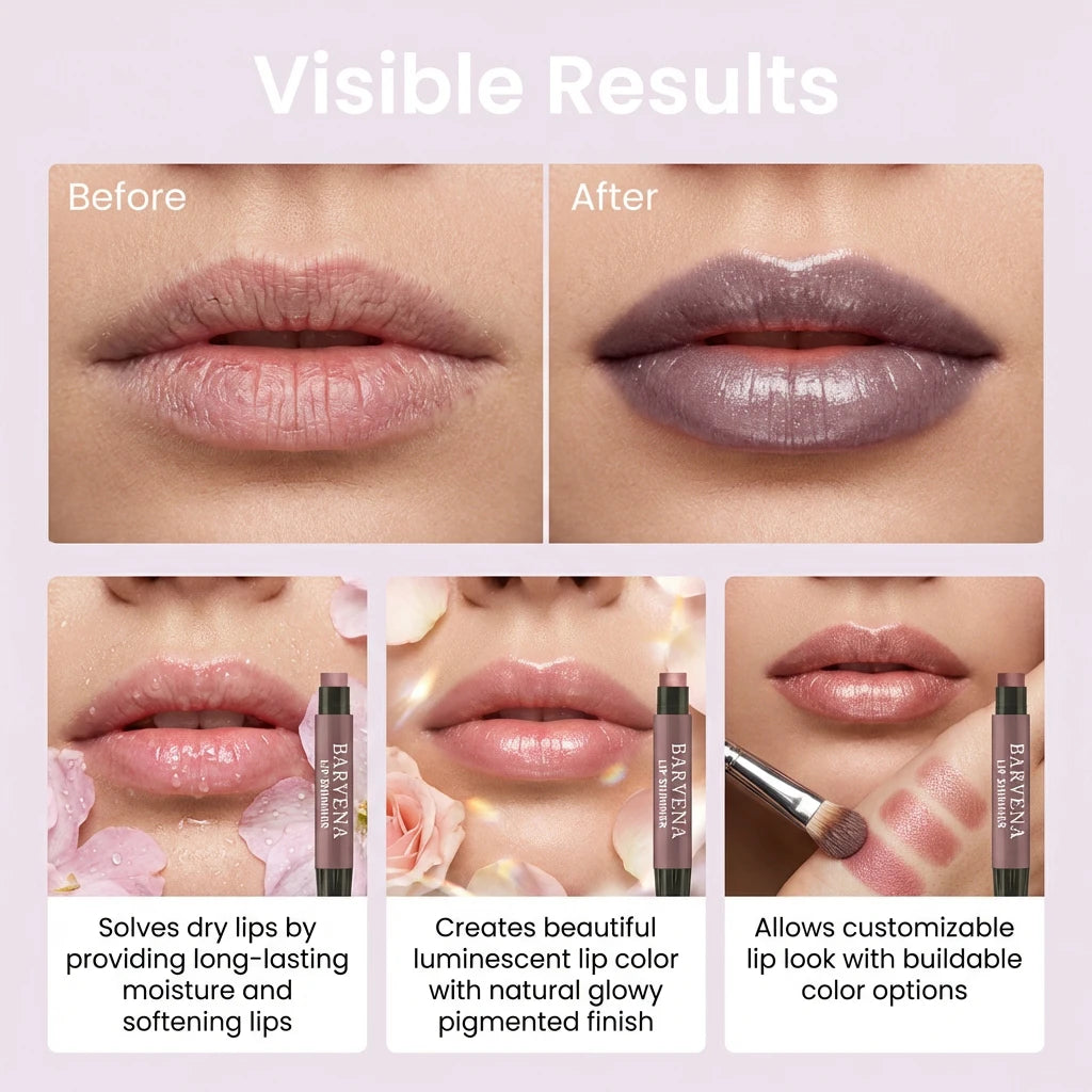 Dark Purple Tinted Lip Balm Stick – Moisturizing Shimmer Gloss Tinted Lip Balm Zpaxo